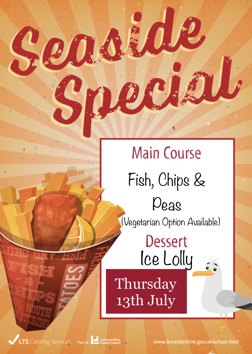 Seaside Special Menu | Ashby C of E Primary School